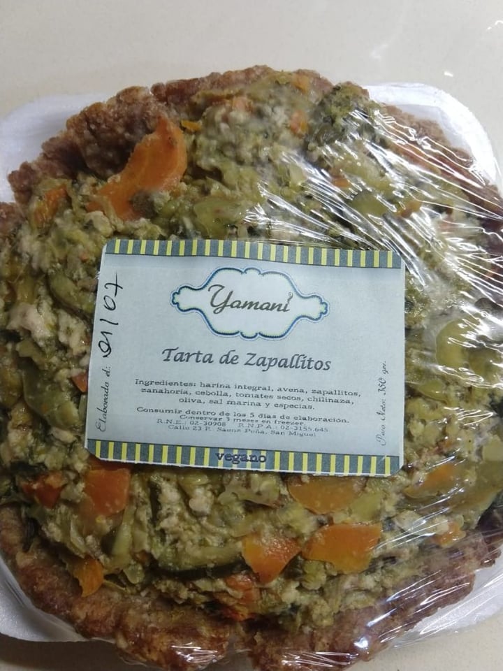 photo of Yamani Alimentos Tarta de zapallitos shared by @juanmanuel84 on  08 Jul 2019 - review