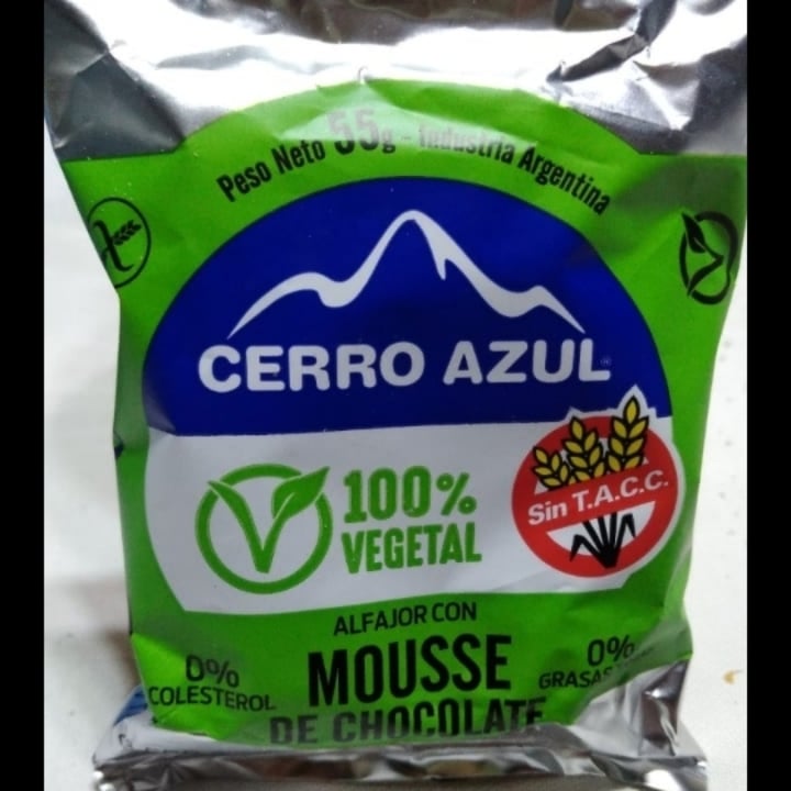 photo of Cerro Azul Alfajor Mousse de Chocolate shared by @aldusita on  16 Apr 2021 - review