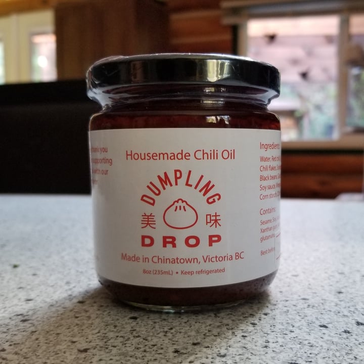 photo of Dumpling Drop Chili Oil shared by @veganonvanisle on  13 Apr 2021 - review