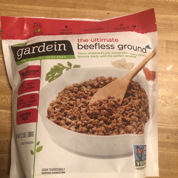 photo of Gardein The Ultimate Beefless Ground shared by @windrhymer on  17 Dec 2020 - review