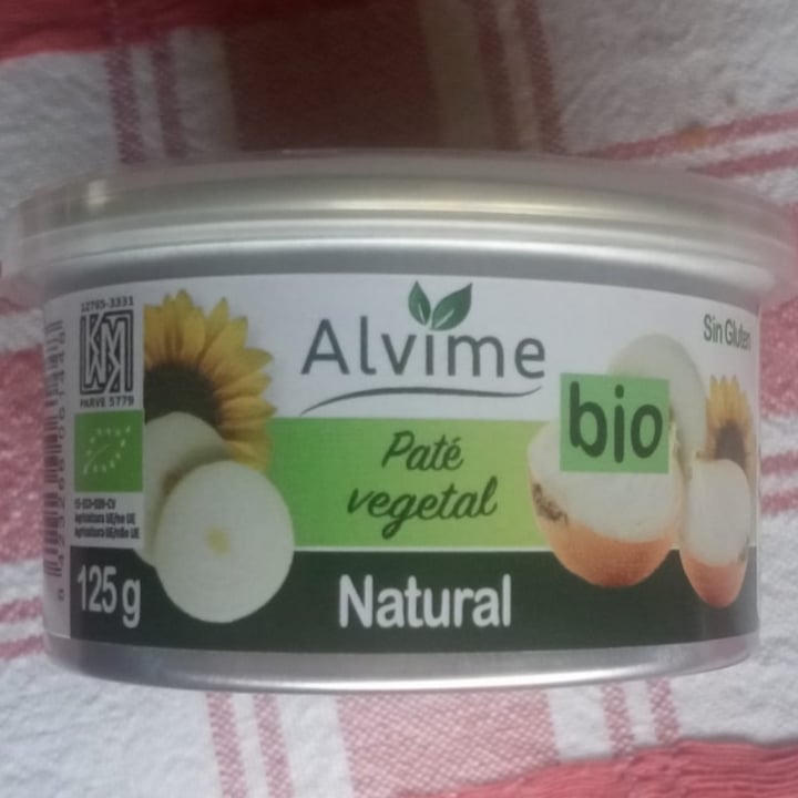 photo of Alvime Paté Vegetal Natural shared by @titoherbito on  03 Sep 2022 - review