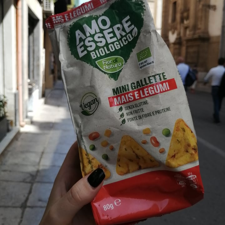 photo of Amo Essere Biologico Fior Di Natura Mini Gallette Mais E Legumi shared by @zaudya on  07 Sep 2022 - review