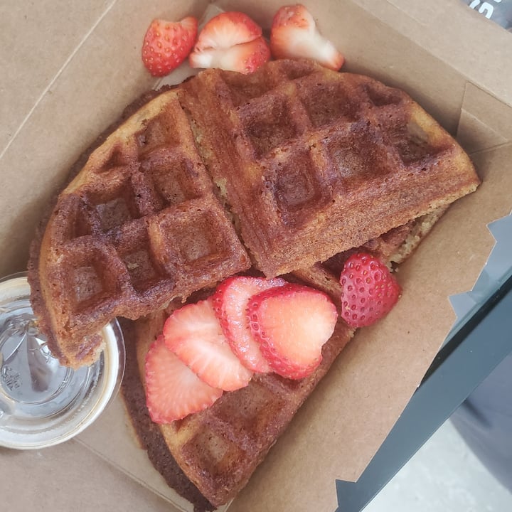 photo of The Oatberry Cafe The Classic Waffle shared by @crueltyfreetan on  14 Nov 2021 - review