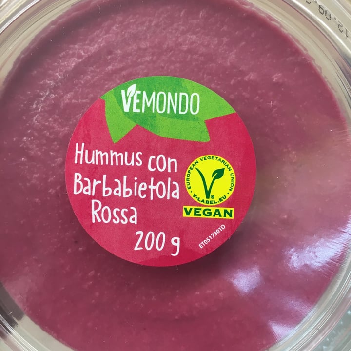 photo of Vemondo  Hummus con Barbabietola Rossa shared by @valedv on  31 Aug 2022 - review