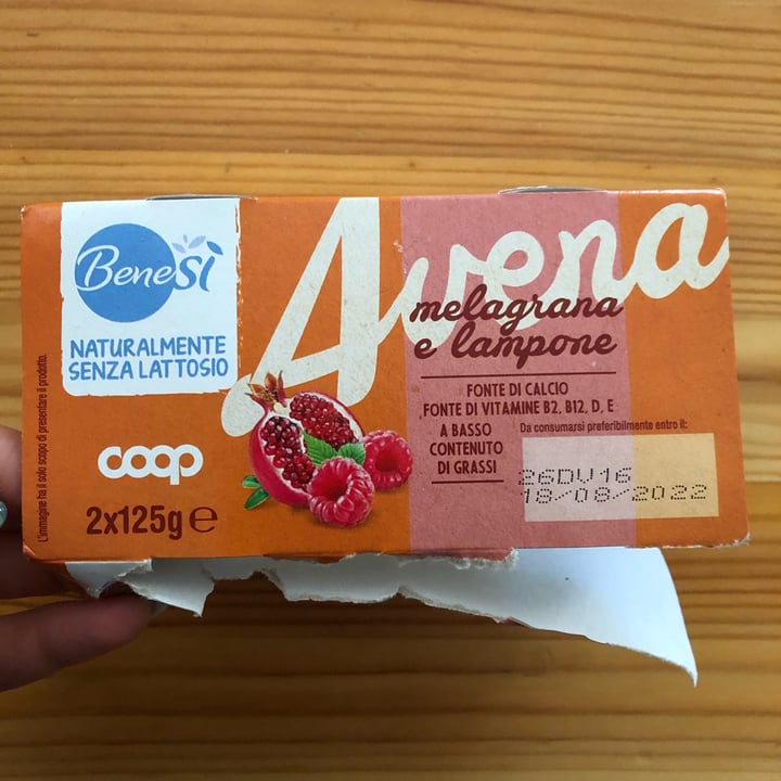 photo of Bene.Si coop Avena melagrana e lampone shared by @emmabe on  05 Aug 2022 - review