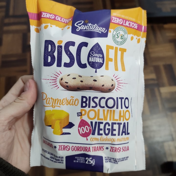 photo of Santulana Biscofit Biscoito De Polvilho Vegano - Sabor Parmesão shared by @angelapotter on  23 Aug 2022 - review