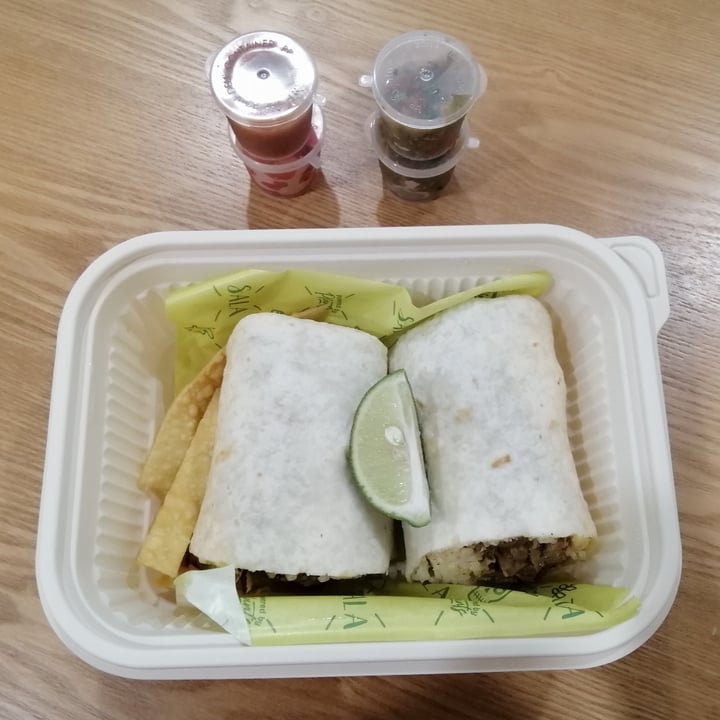 photo of Sala Kuala Lumpur Vegan Restaurant Mushroom Asada Burrito shared by @moralcompassion4all on  04 Jan 2021 - review