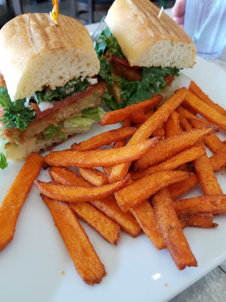 photo of Simply Green Cafe Eggplant Po-boy shared by @slsbates on  23 May 2018 - review