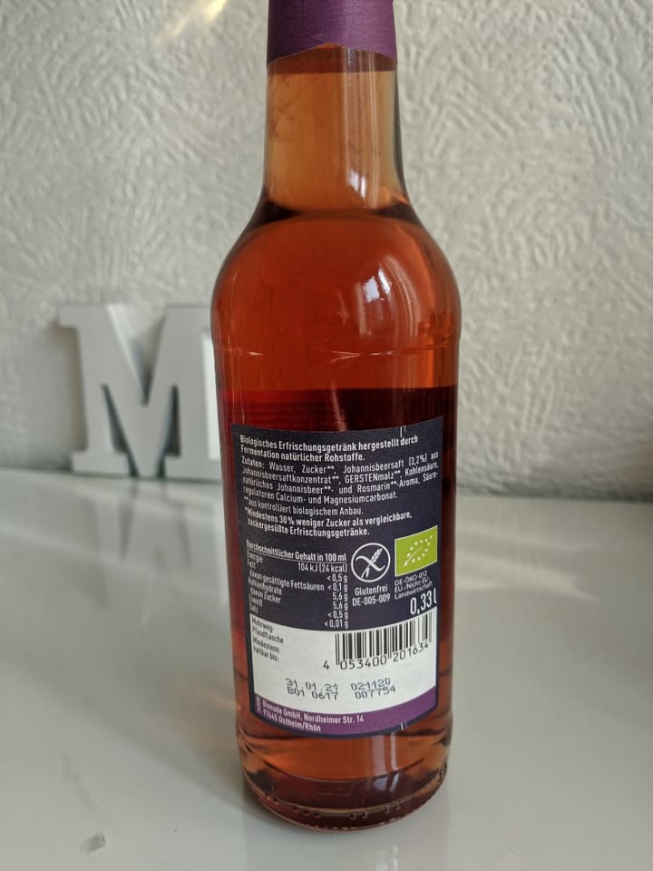review photo of Bionade Black Currant & Rosemary shared by @megsi on 07 Apr 2020 - review