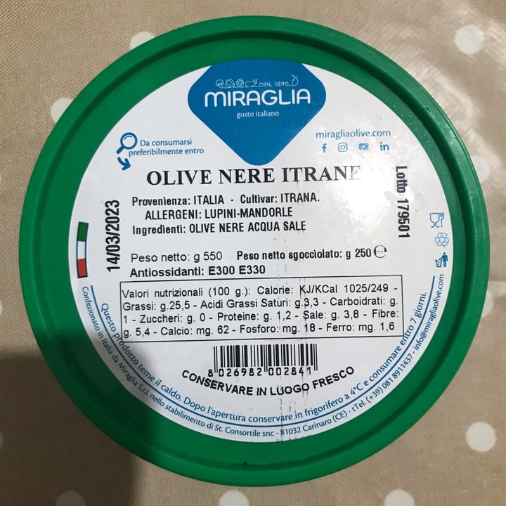 photo of Miraglia Olive Nere Itrane shared by @myriam- on  06 Jun 2022 - review