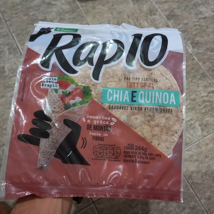 photo of Rap 10 Pão Tortilha Integral shared by @lmc102514024 on  17 Jul 2021 - review