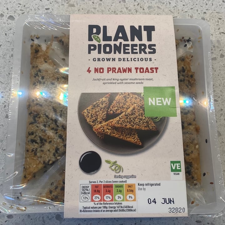 photo of Plant Pioneers No Prawn Toast shared by @leevardy on  30 May 2021 - review