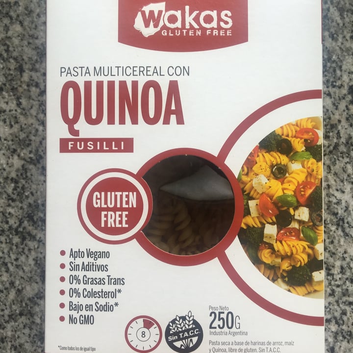 photo of Wakas Pasta Multicereal con Quinoa shared by @sofilunacrisman on  23 Jun 2021 - review
