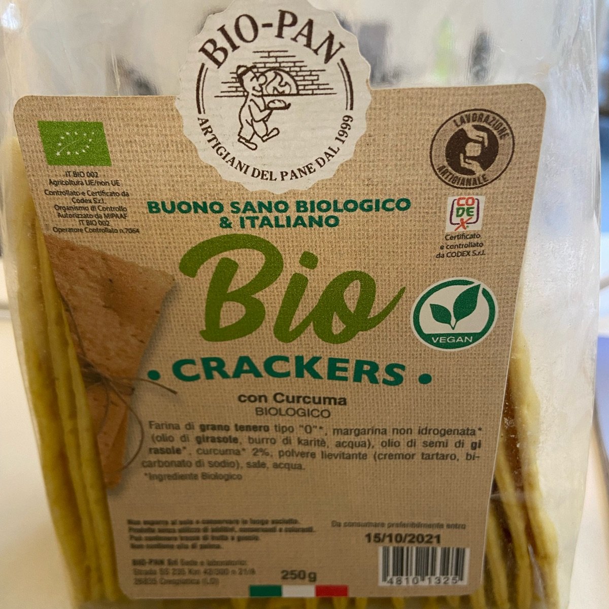 Bio Rice Crackers Bio crackers con curcuma from Biopan - Vegan Product Reviews & Ratings ...