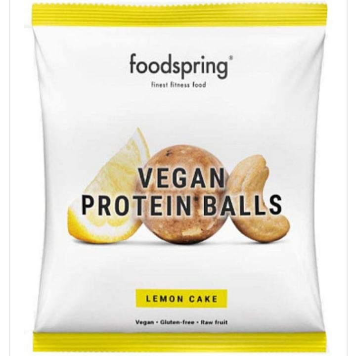 photo of Foodspring Vegan Protein Balls (Lemon Cake) shared by @theveganwitchdiary on  28 Jun 2022 - review