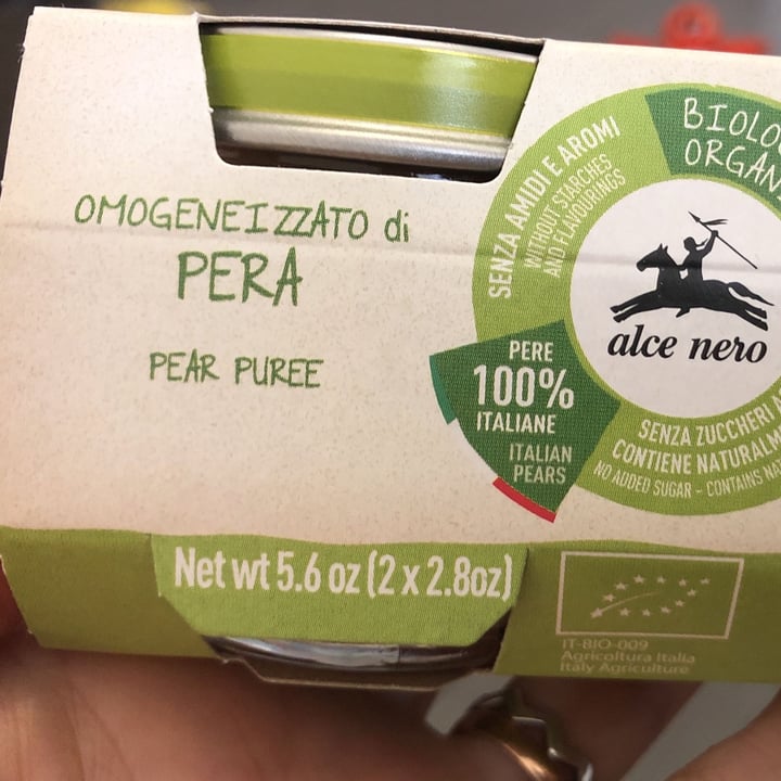 photo of Alce Nero Omogenizzato Bio di pera shared by @at621984 on  11 Mar 2022 - review
