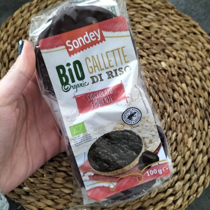 review photo of Sondey Bio gallette di riso con cioccolato fondente shared by @aluccia on 15 Mar 2022 - review