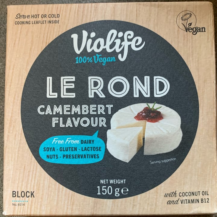 photo of Violife Le Rond Camembert flavour shared by @allhess on  14 Sep 2022 - review