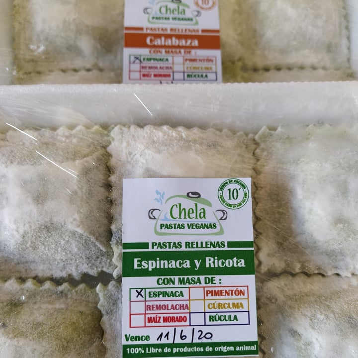 photo of Chela Pastas Veganas Pastas rellenas de tofu y vegetales shared by @anife on  05 Aug 2020 - review