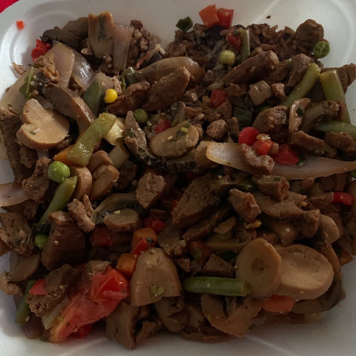 review photo of Aji Limon Peruvian Restaurant Vegan House Special Tacu Tacu With Black Beans shared by @operationcow on 10 May 2020 - review