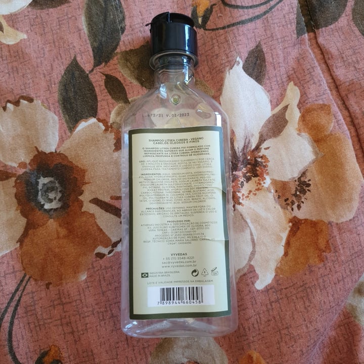 photo of Vyvedas Shampoo Litsea Cubeba shared by @longjourney on  25 Apr 2022 - review