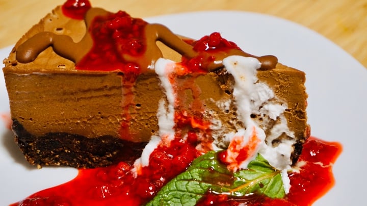 photo of Plantitude Chocolate Cheesecake shared by @veganonthego on  21 Mar 2020 - review