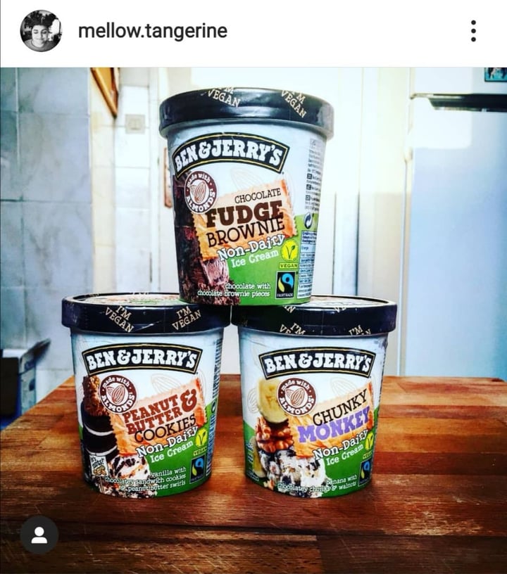 photo of Ben & Jerry's Chocolate Fudge Brownie Non-Dairy Ice Cream shared by @mellowtangerine on  01 Apr 2020 - review