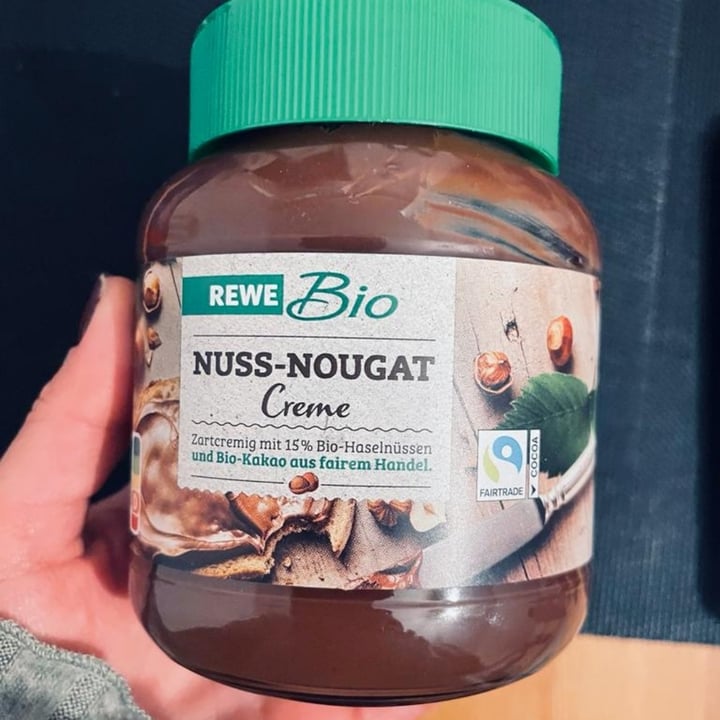 photo of Rewe Bio Nuss-Nougat Creme shared by @seitanist on  06 Dec 2022 - review