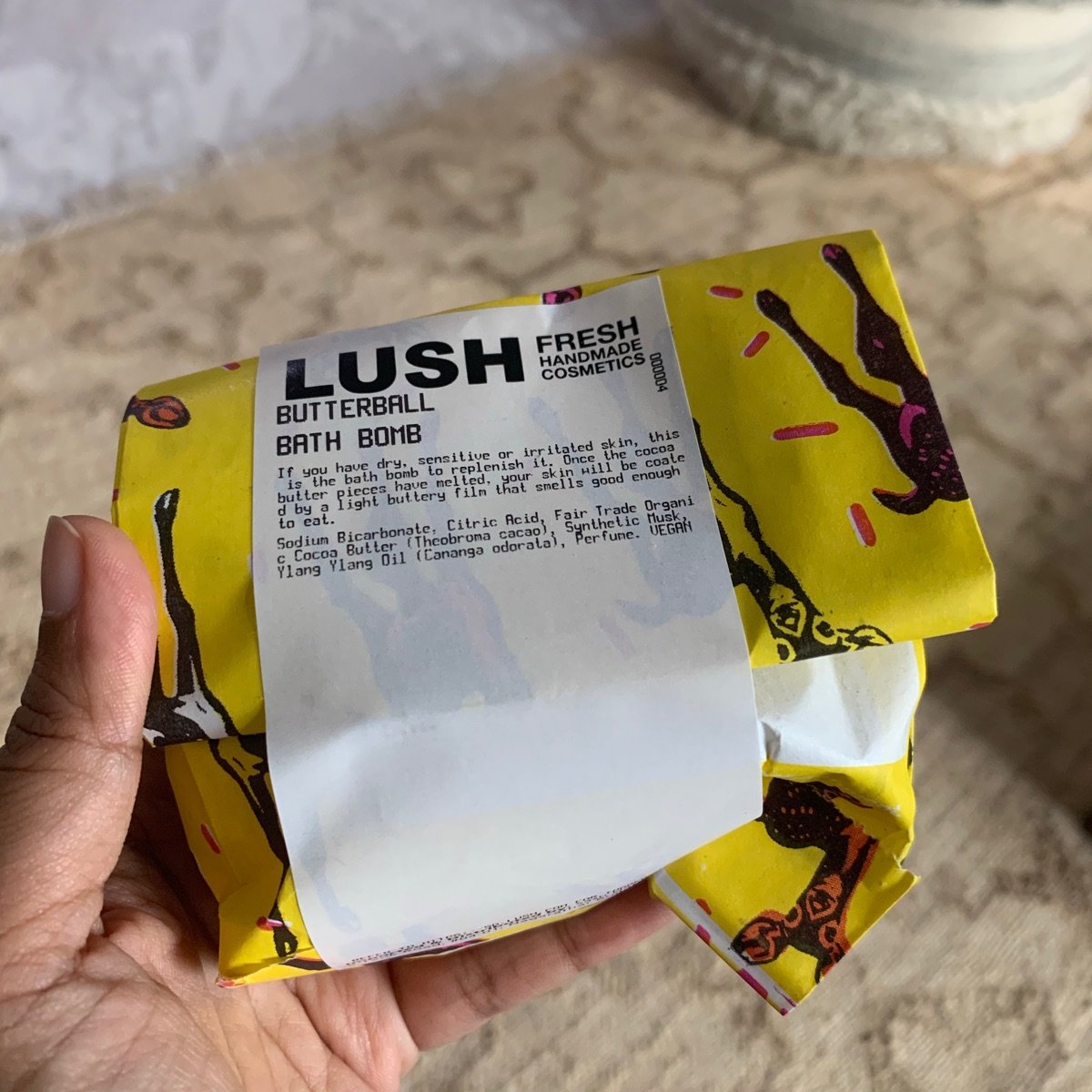 LUSH Fresh Handmade Cosmetics Butterball Bath Bomb Reviews abillion