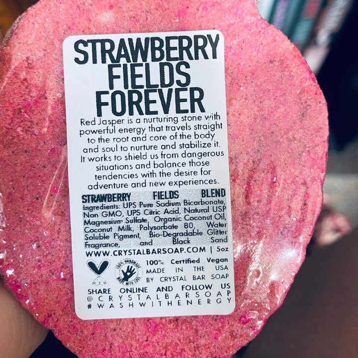 review photo of Crystal Bar Soap Strawberry fields forever shared by @sarahfes on 12 May 2020 - review