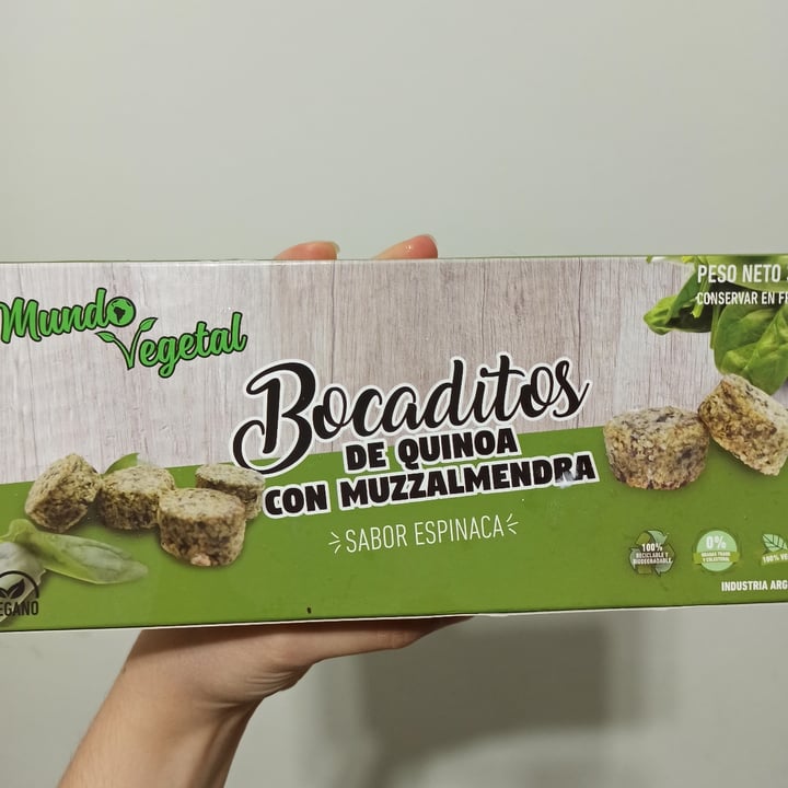 photo of Mundo Vegetal Bocaditos de quinoa con muzzarella de almendra shared by @mechiv on  21 Jun 2020 - review