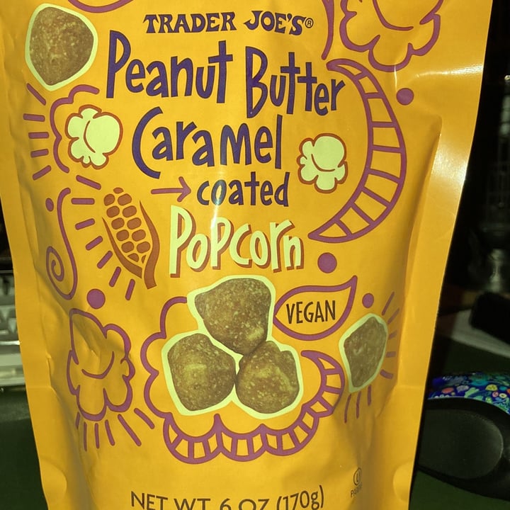 photo of Trader Joe's Peanut Butter Caramel Coated Popcorn shared by @mmstratmann-kirmsse on  02 Jun 2022 - review