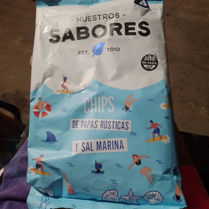 photo of Nuestros Sabores Chips de papas rústicas y sal marina shared by @valeveganlp on  13 Nov 2022 - review