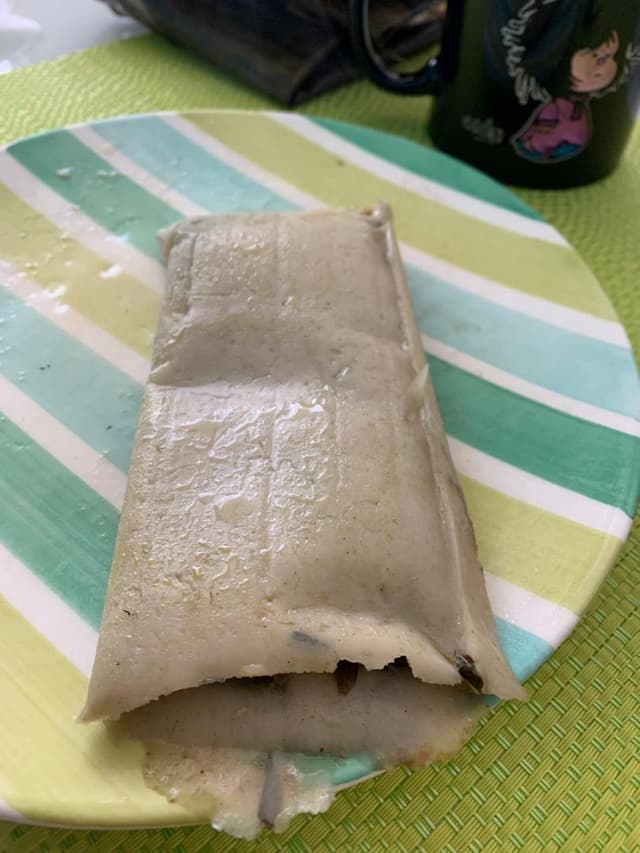 Photo of the dish “Tamal Oaxaqueño De Frijol Y Hoja Santa”