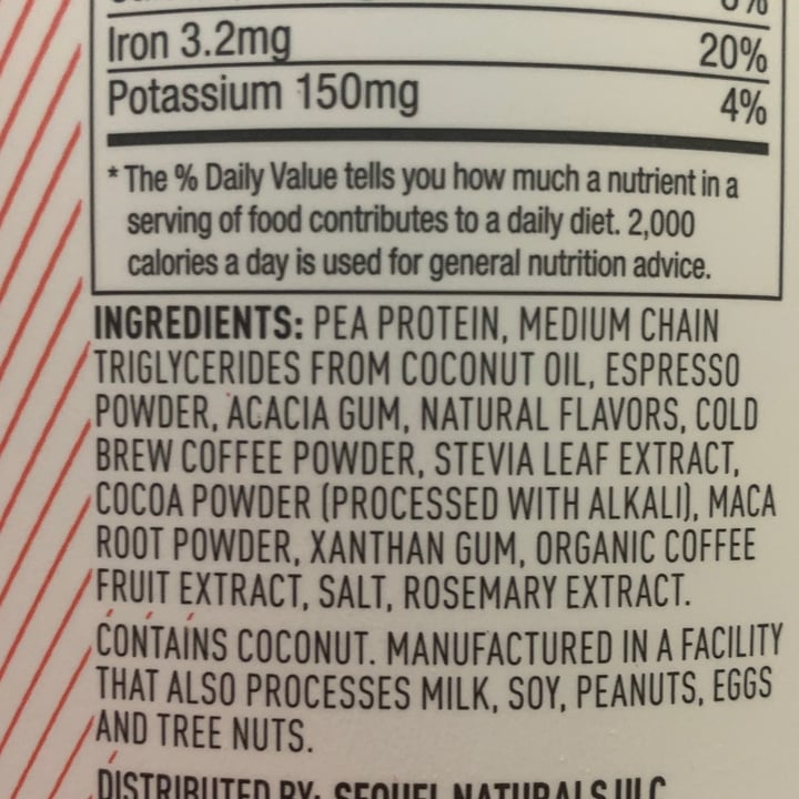 review photo of Plant-Based Vega Vega Cold Brew Coffee Protein shared by @inkymycat on 31 Aug 2021 - review