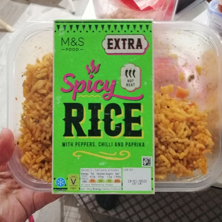 photo of Marks & Spencer Food (M&S) Spicy Rice shared by @brunella1 on  18 Jan 2022 - review