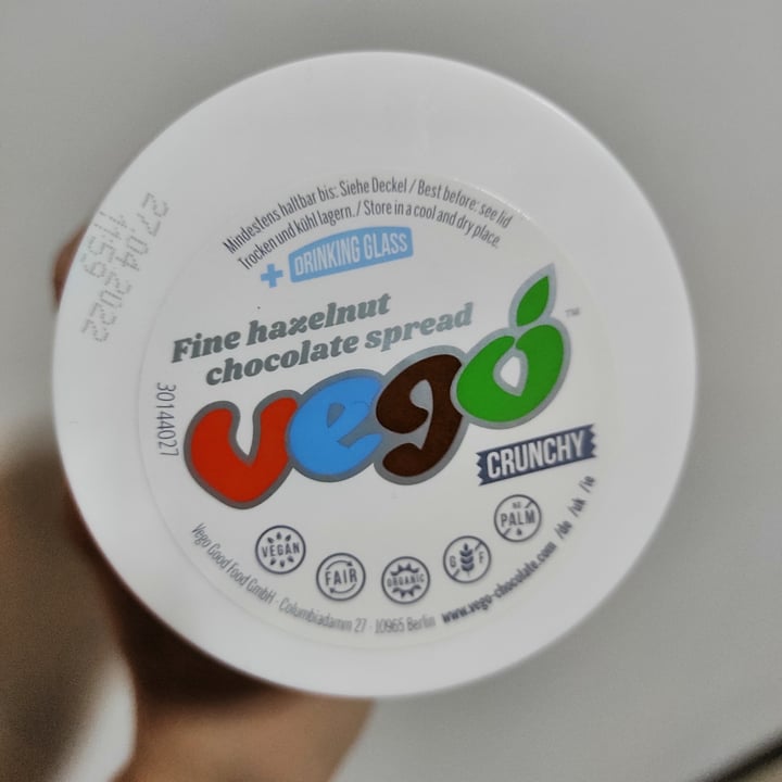 photo of Vego Fine Hazelnut Chocolate Spread Crunchy  shared by @thekindseed on  31 Oct 2021 - review