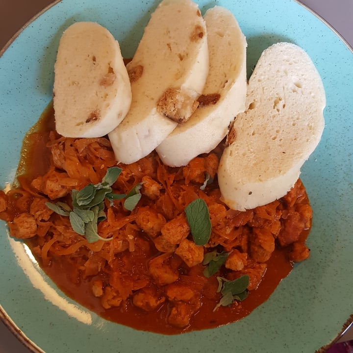photo of Vegan's Prague goulash with dumplings shared by @zigzag on  27 Jul 2022 - review