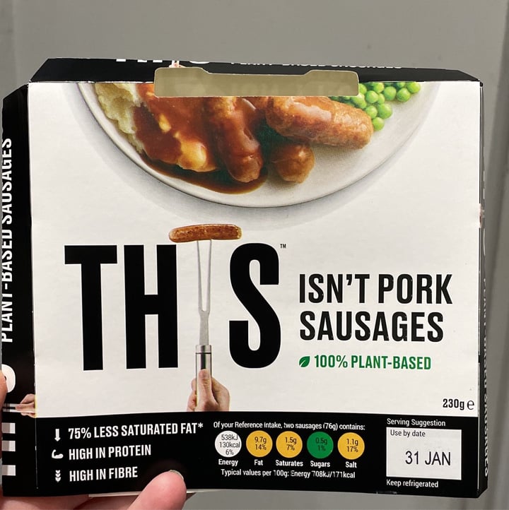 photo of THIS This Isn’t Pork Sausages shared by @sg34 on  23 Jan 2022 - review