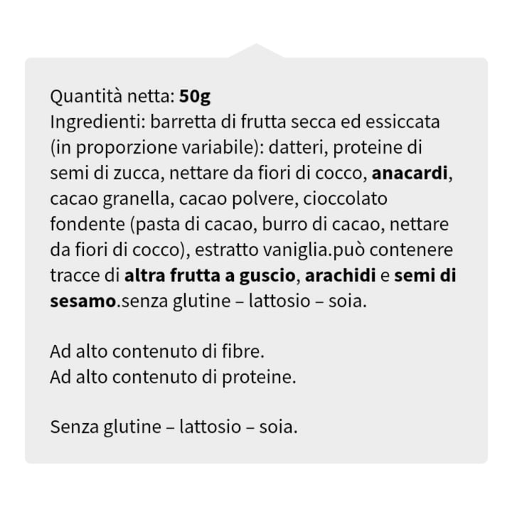 photo of Ventura Barretta Proteica Cioccolato shared by @dratini on  30 Dec 2022 - review