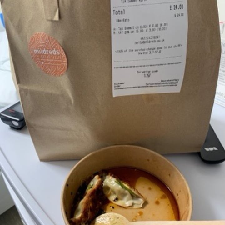 review photo of Mildreds Restaurant Gyoza dumplings shared by @dbuvana on 11 Jul 2020 - review