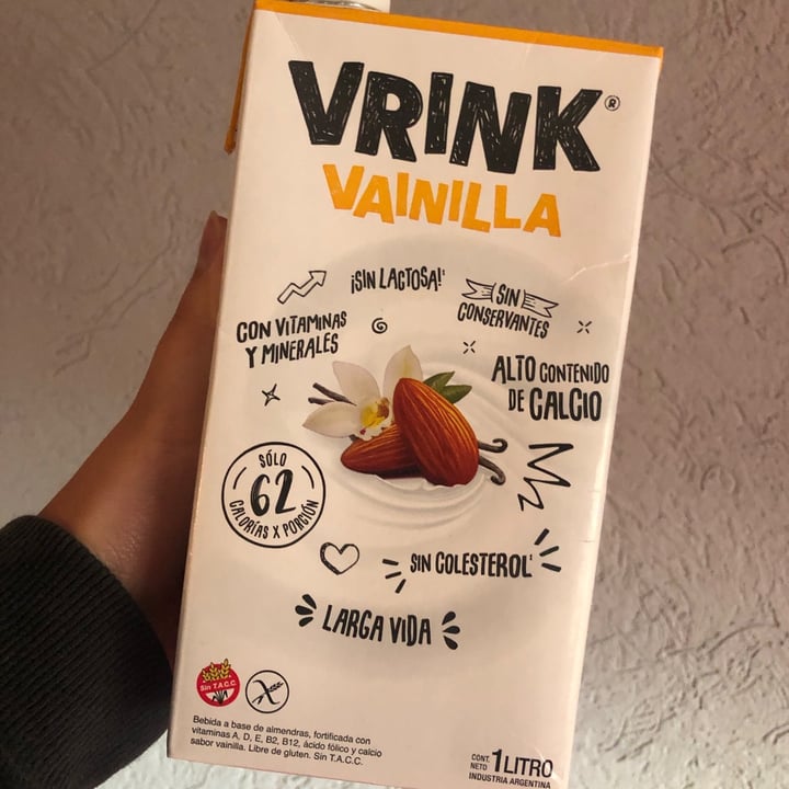 photo of Vrink Vrink Vainilla de Almendra shared by @micaeladonofrio7 on  05 Aug 2020 - review