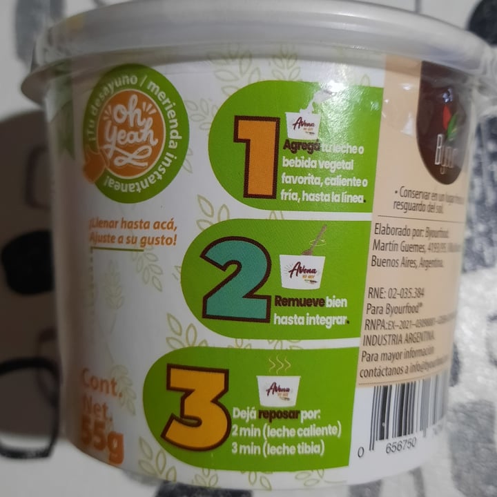 photo of Byourfood Avena to go shared by @chuny on  01 Feb 2022 - review