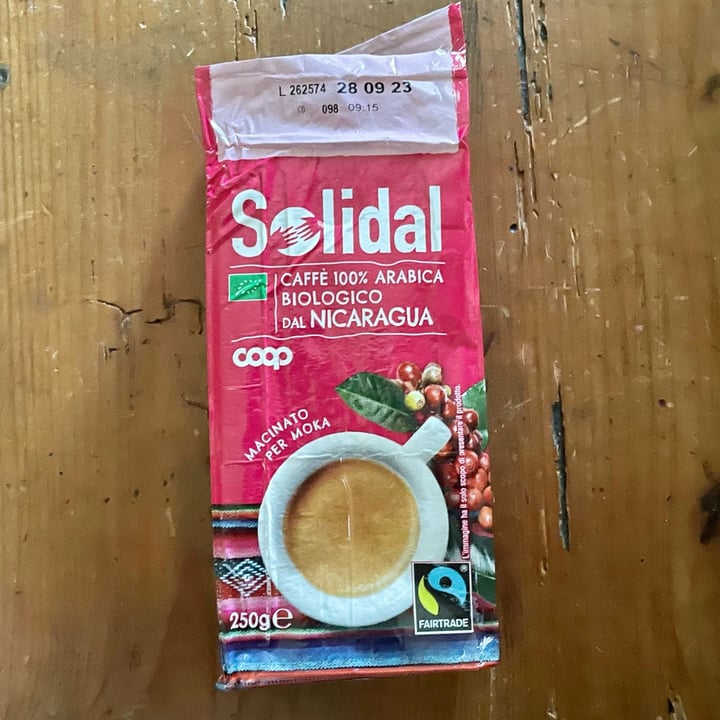 photo of Solidal coop caffè  100% arabica del Nicaragua shared by @antonellaboschi on  24 Aug 2022 - review