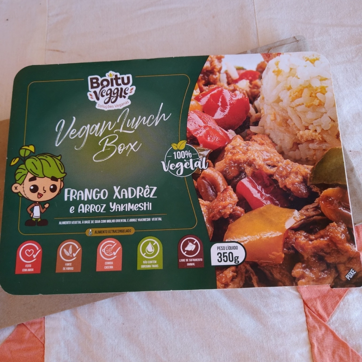 Frango Xadrez Vegano Boitu Veggie 350g