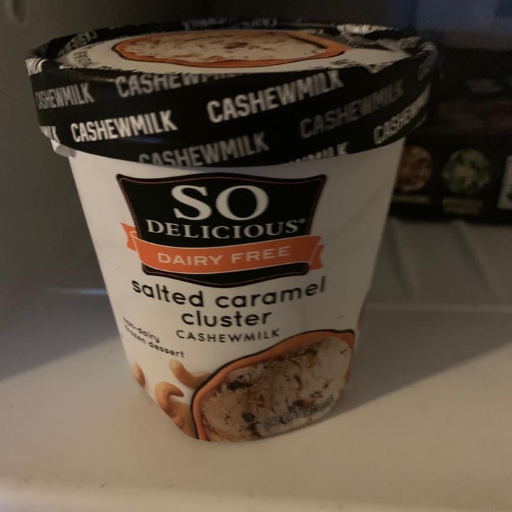 review photo of So Delicious Dairy Free Salted Caramel Cluster Cashewmilk Frozen Dessert shared by @carvinchan on 27 Jun 2020 - review