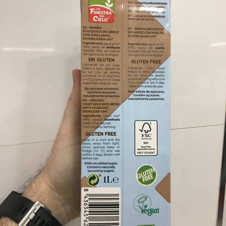 review photo of La Finestra Sul Cielo Bebida ecológica de arroz con avellanas shared by @ferbcn on 30 May 2020 - review