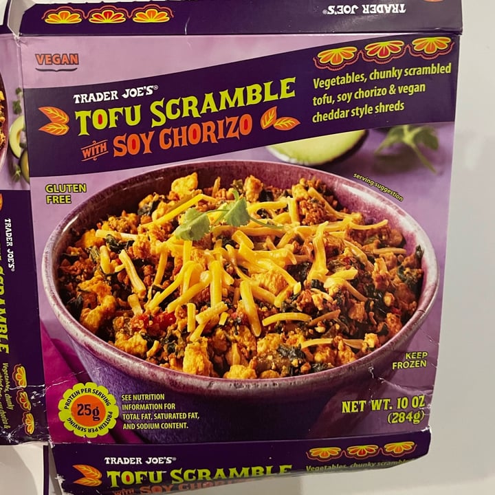 photo of Trader Joe's Tofu Scramble with Soy Chorizo shared by @stephmh17 on  12 Oct 2021 - review