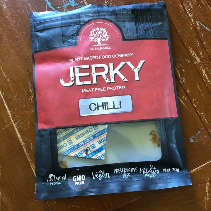 photo of K.M. Foods Chilli Jerky shared by @vejazzy on  17 Oct 2021 - review