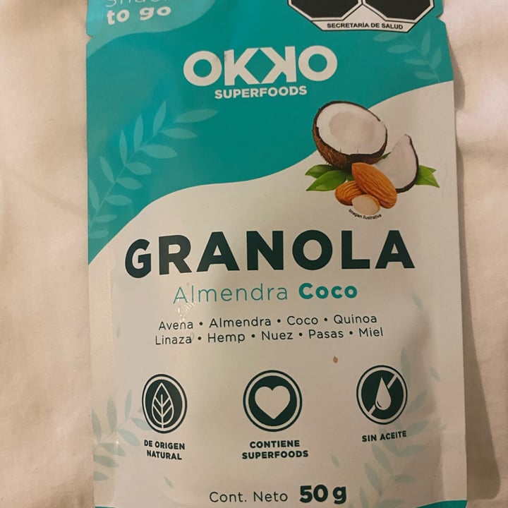review photo of Okko Super Foods Granola almendra coco shared by @egoistheenemy on 24 Dec 2021 - review